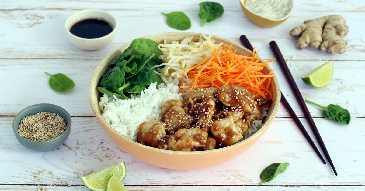 Bowl poulet teriyaki